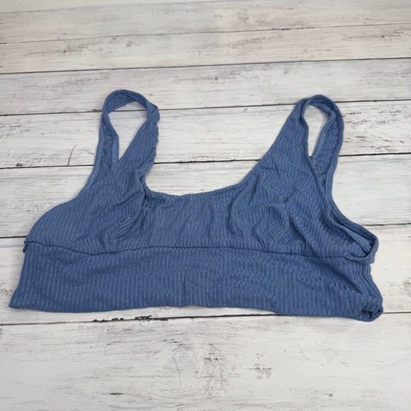 Only Hearts Other - Only Hearts Blue Ribbed Bralette